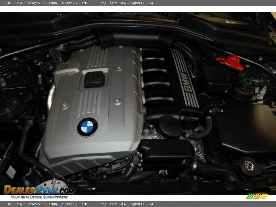 2007 BMW 5 Series 525i Sedan Jet Black / Black Photo #17