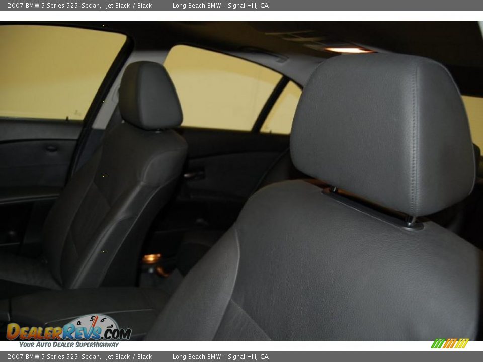 2007 BMW 5 Series 525i Sedan Jet Black / Black Photo #20