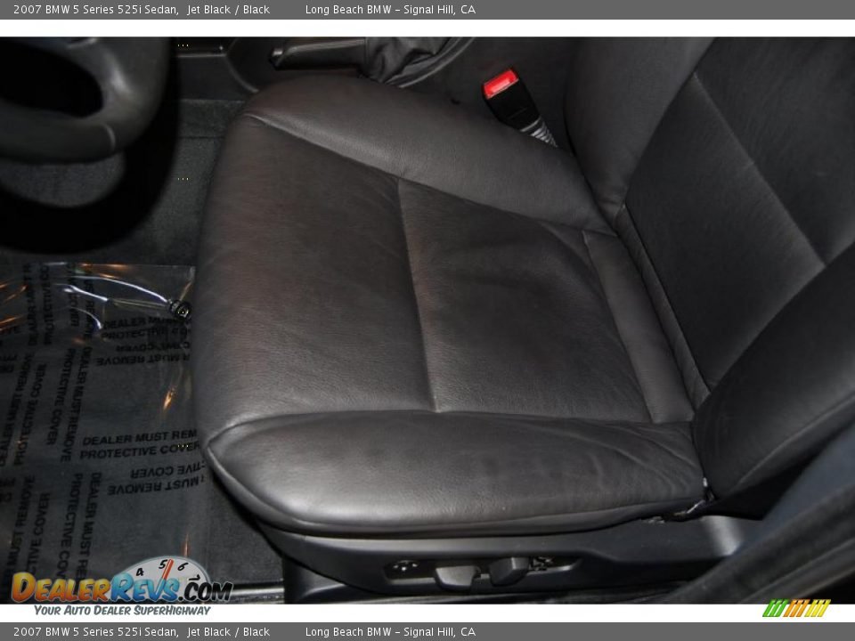 2007 BMW 5 Series 525i Sedan Jet Black / Black Photo #21