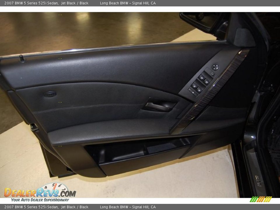 2007 BMW 5 Series 525i Sedan Jet Black / Black Photo #22