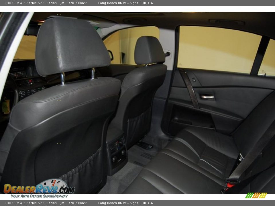 2007 BMW 5 Series 525i Sedan Jet Black / Black Photo #24