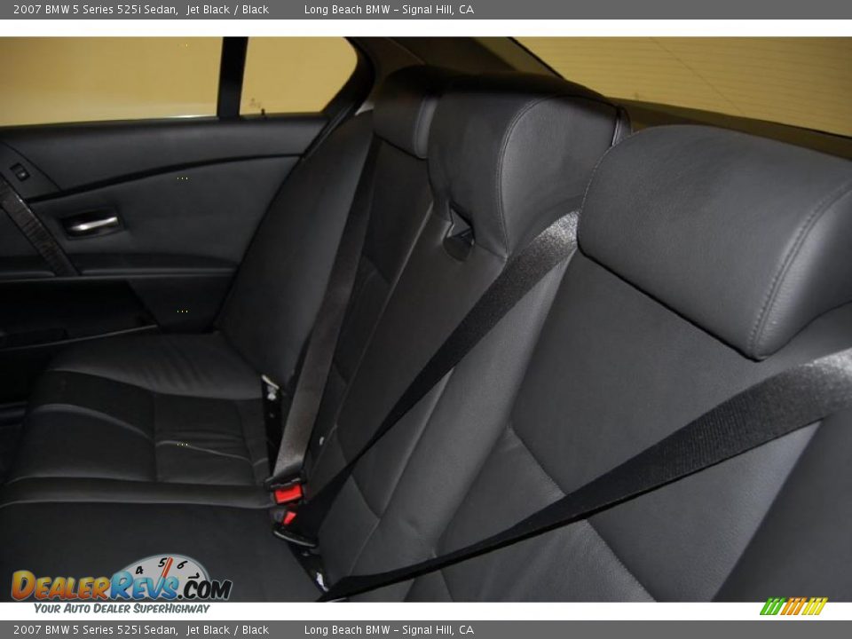 2007 BMW 5 Series 525i Sedan Jet Black / Black Photo #26