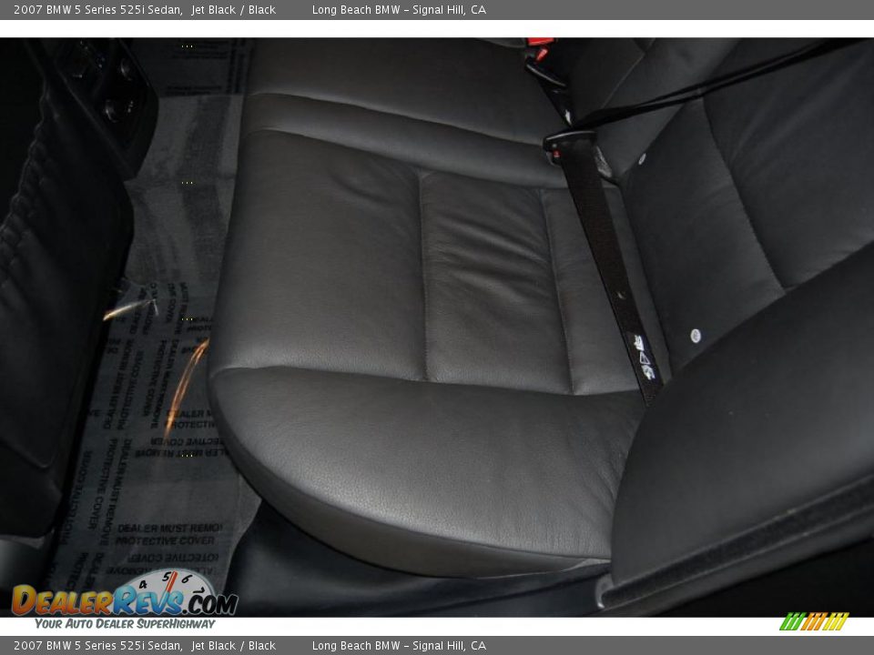 2007 BMW 5 Series 525i Sedan Jet Black / Black Photo #27