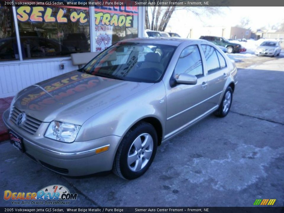 2005 Volkswagen Jetta GLS Sedan Wheat Beige Metallic / Pure Beige Photo #2