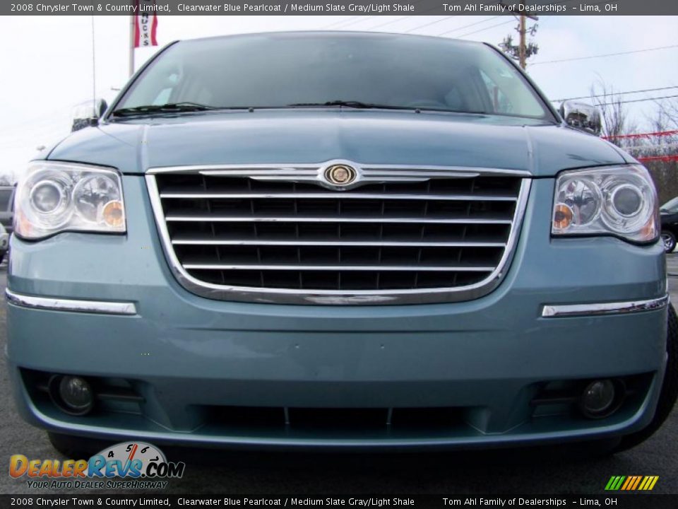 2008 Chrysler Town & Country Limited Clearwater Blue Pearlcoat / Medium Slate Gray/Light Shale Photo #2