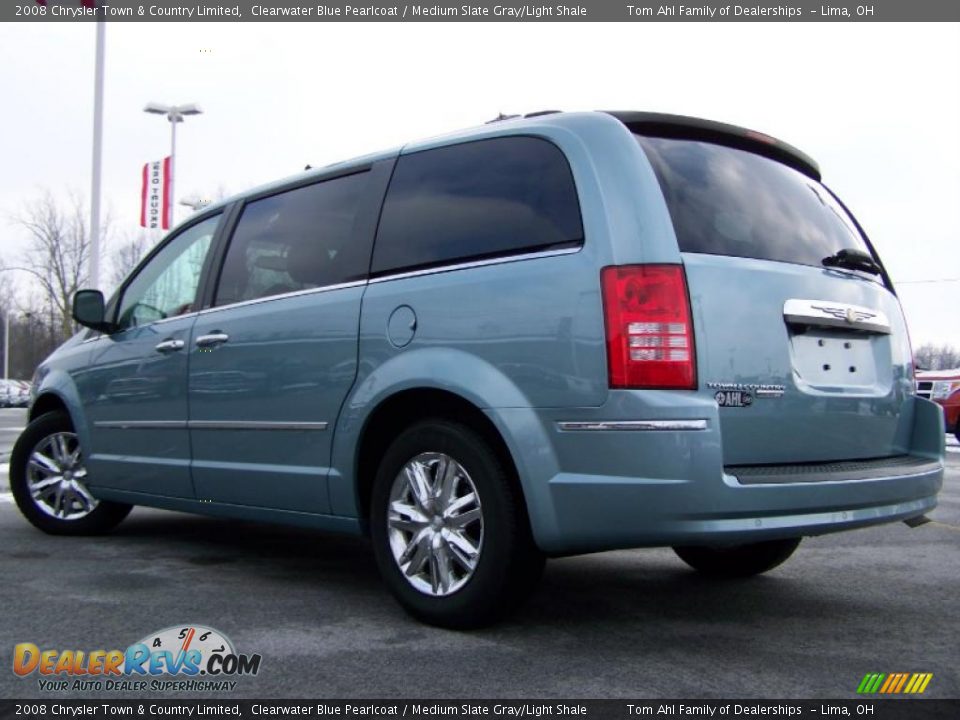 2008 Chrysler Town & Country Limited Clearwater Blue Pearlcoat / Medium Slate Gray/Light Shale Photo #3