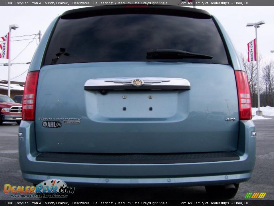 2008 Chrysler Town & Country Limited Clearwater Blue Pearlcoat / Medium Slate Gray/Light Shale Photo #5