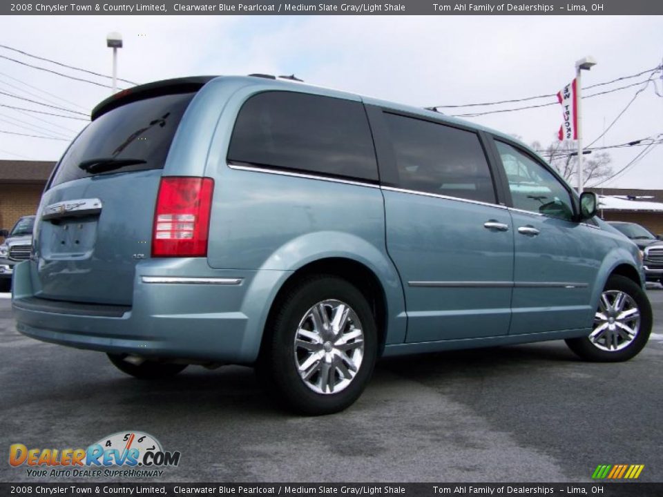 2008 Chrysler Town & Country Limited Clearwater Blue Pearlcoat / Medium Slate Gray/Light Shale Photo #6