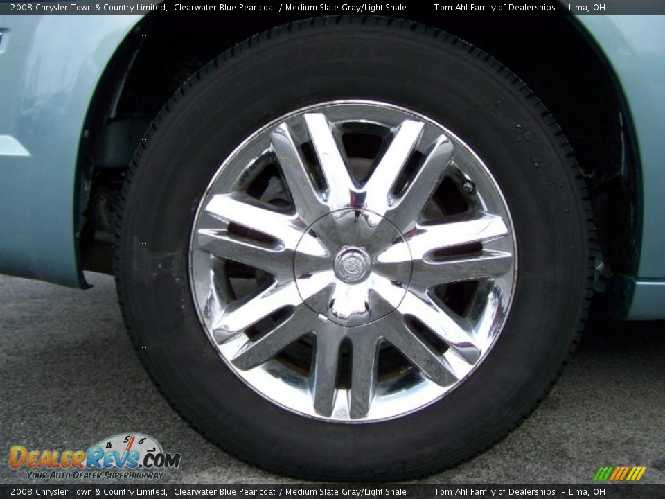 2008 Chrysler Town & Country Limited Clearwater Blue Pearlcoat / Medium Slate Gray/Light Shale Photo #7