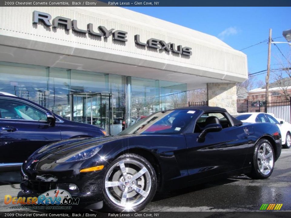 2009 Chevrolet Corvette Convertible Black / Ebony Photo #2