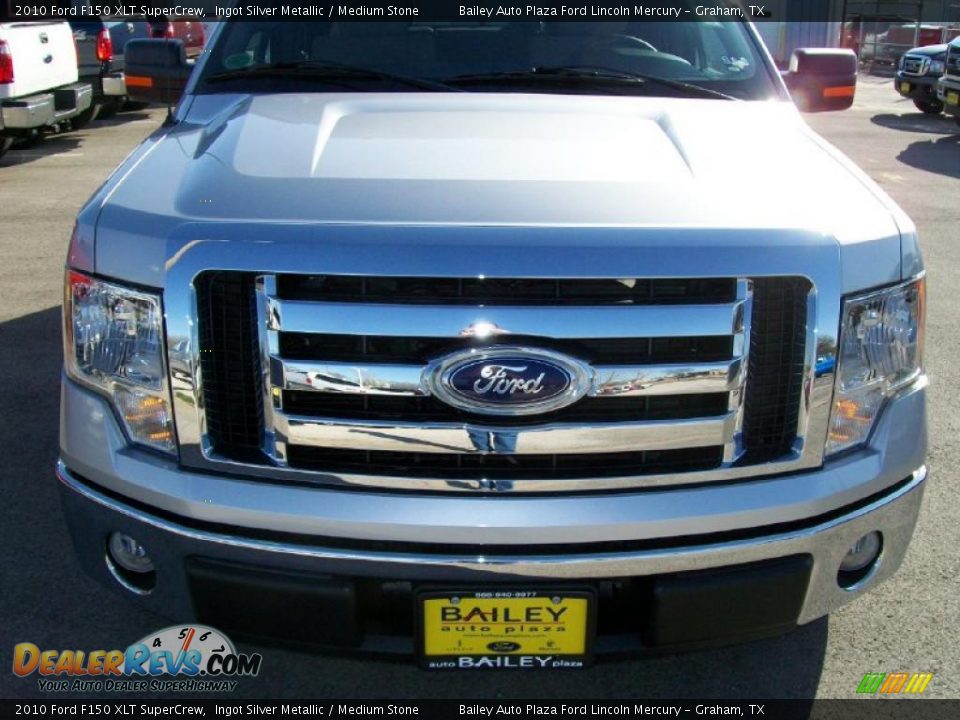 2010 Ford F150 XLT SuperCrew Ingot Silver Metallic / Medium Stone Photo #1