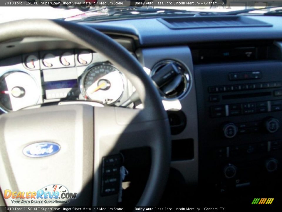2010 Ford F150 XLT SuperCrew Ingot Silver Metallic / Medium Stone Photo #3