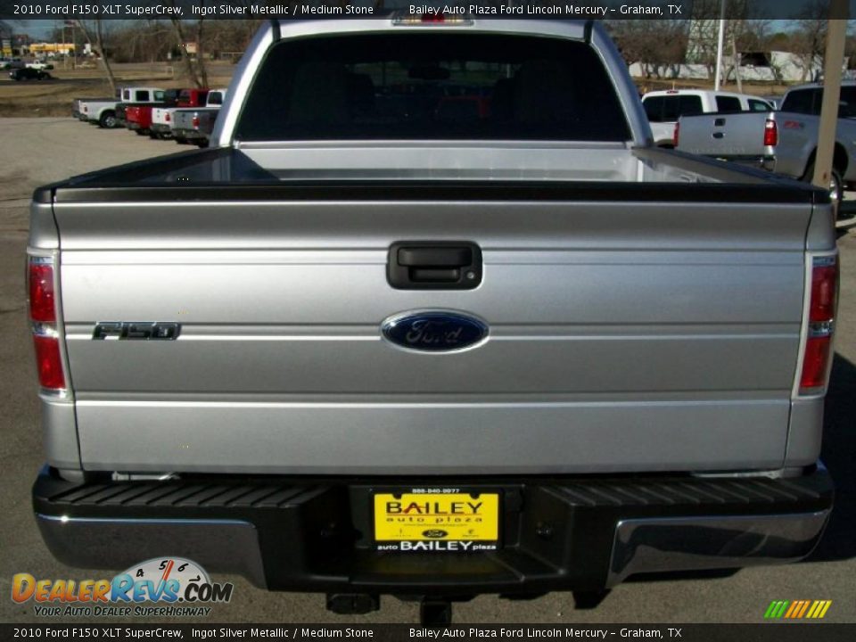 2010 Ford F150 XLT SuperCrew Ingot Silver Metallic / Medium Stone Photo #5