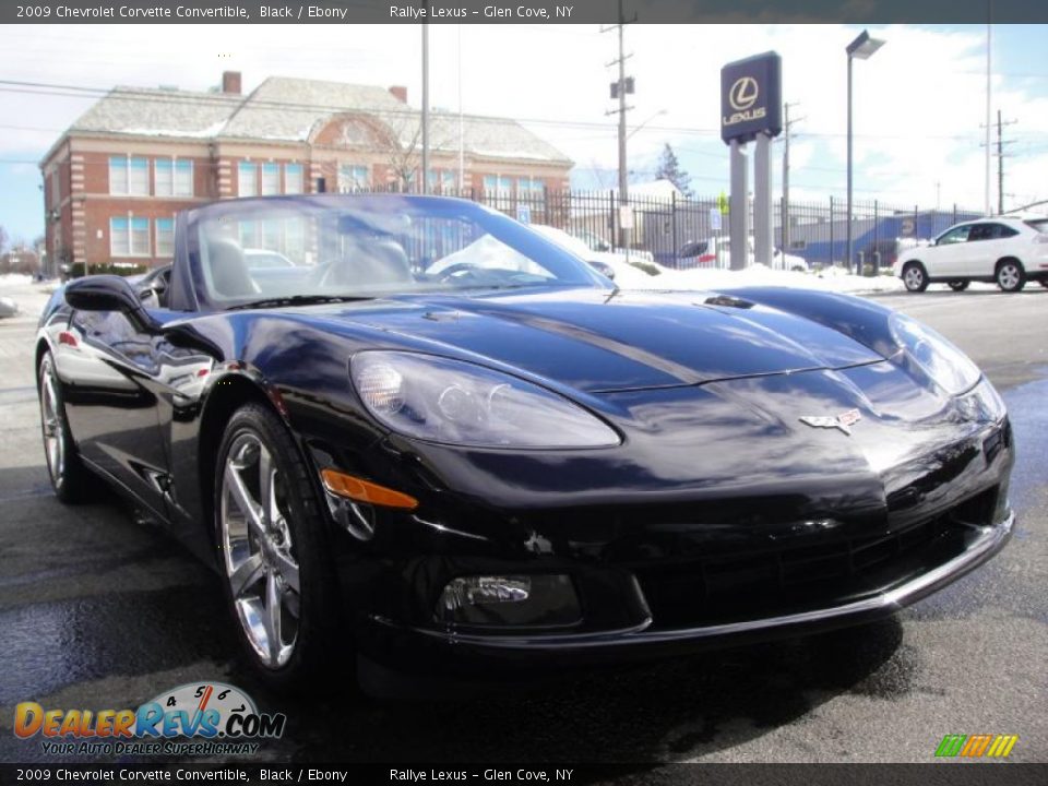 2009 Chevrolet Corvette Convertible Black / Ebony Photo #9