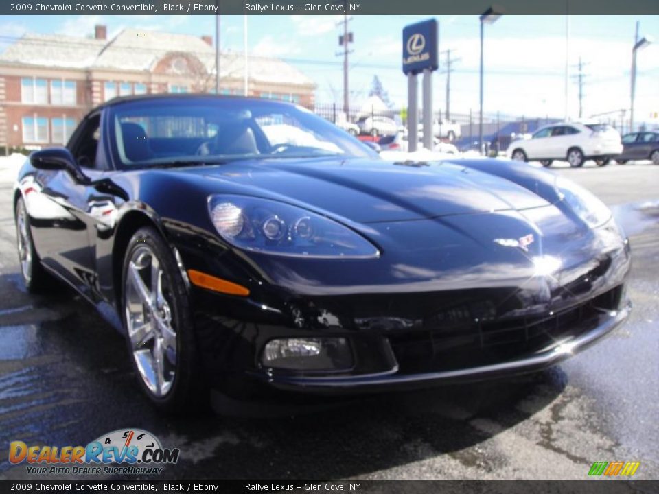2009 Chevrolet Corvette Convertible Black / Ebony Photo #10