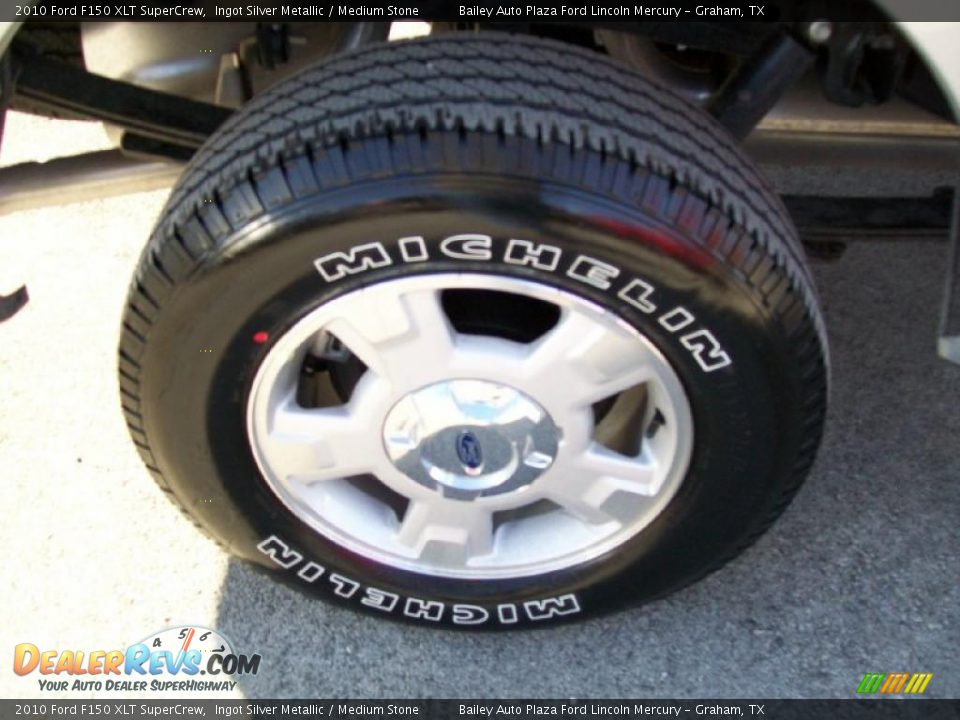 2010 Ford F150 XLT SuperCrew Ingot Silver Metallic / Medium Stone Photo #7