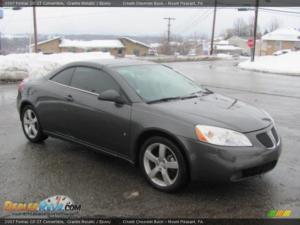 2007 Pontiac G6 GT Convertible Granite Metallic / Ebony Photo #5