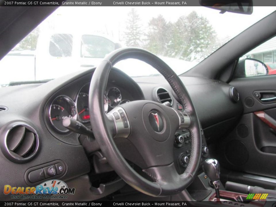 2007 Pontiac G6 GT Convertible Granite Metallic / Ebony Photo #7