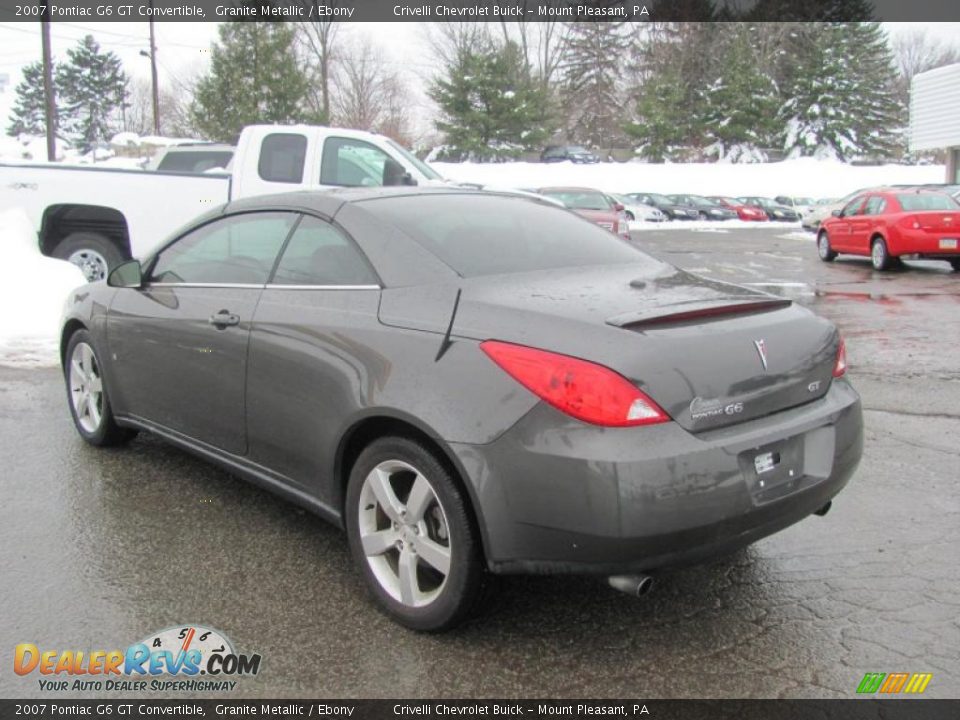 2007 Pontiac G6 GT Convertible Granite Metallic / Ebony Photo #10