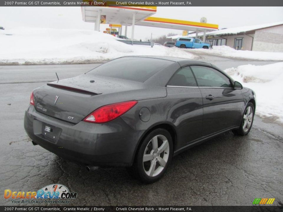 2007 Pontiac G6 GT Convertible Granite Metallic / Ebony Photo #11