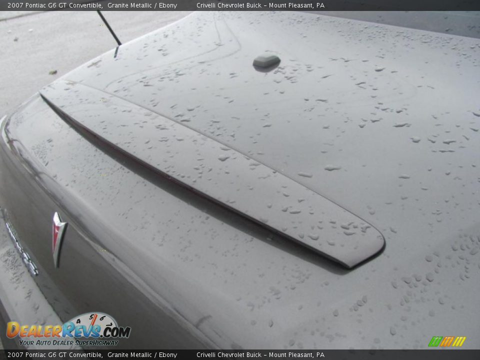 2007 Pontiac G6 GT Convertible Granite Metallic / Ebony Photo #12