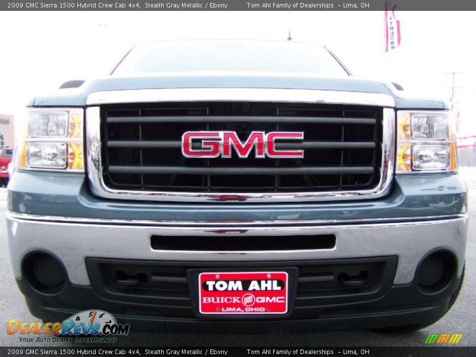 2009 GMC Sierra 1500 Hybrid Crew Cab 4x4 Stealth Gray Metallic / Ebony Photo #3
