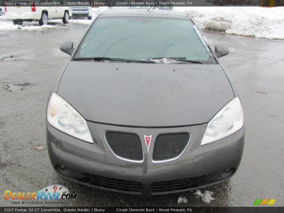 2007 Pontiac G6 GT Convertible Granite Metallic / Ebony Photo #13
