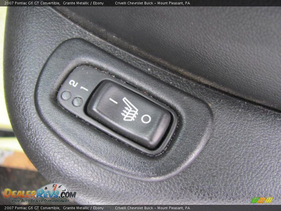 2007 Pontiac G6 GT Convertible Granite Metallic / Ebony Photo #15