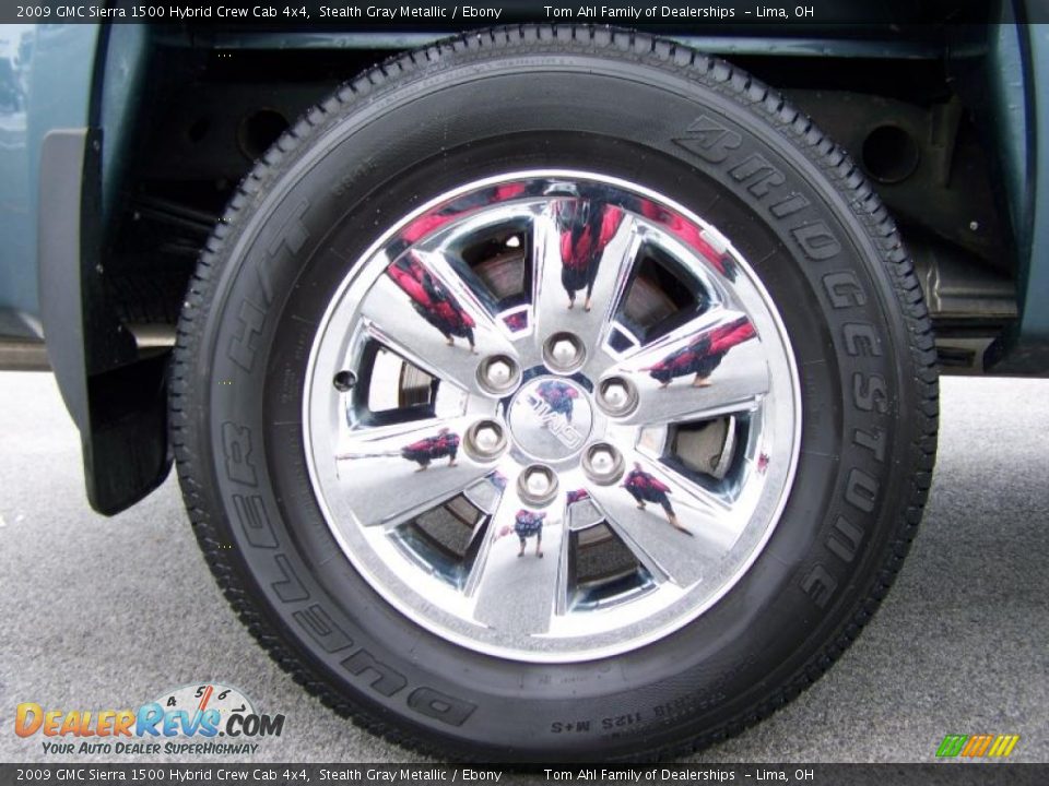 2009 GMC Sierra 1500 Hybrid Crew Cab 4x4 Stealth Gray Metallic / Ebony Photo #6