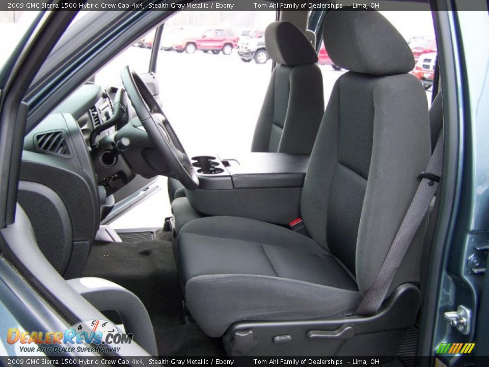 2009 GMC Sierra 1500 Hybrid Crew Cab 4x4 Stealth Gray Metallic / Ebony Photo #7