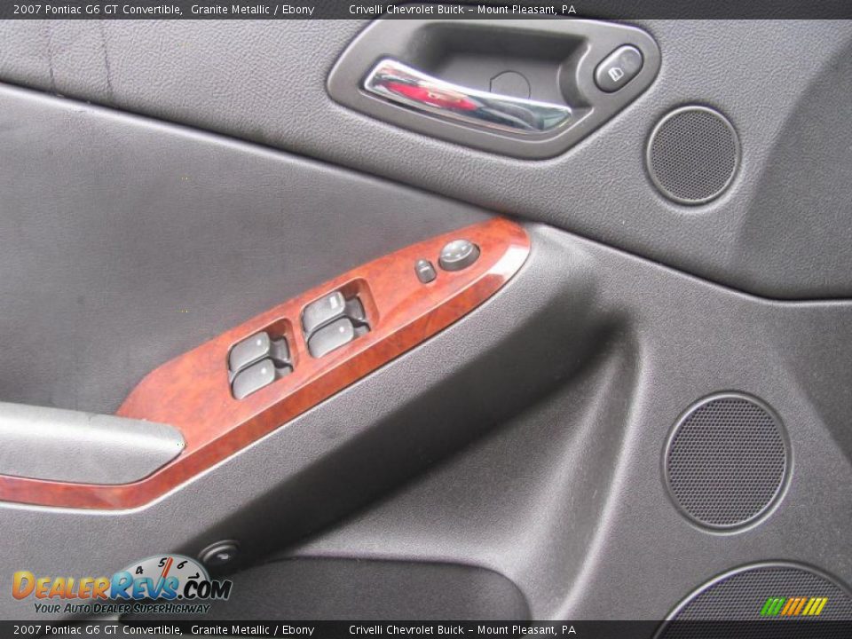 2007 Pontiac G6 GT Convertible Granite Metallic / Ebony Photo #17
