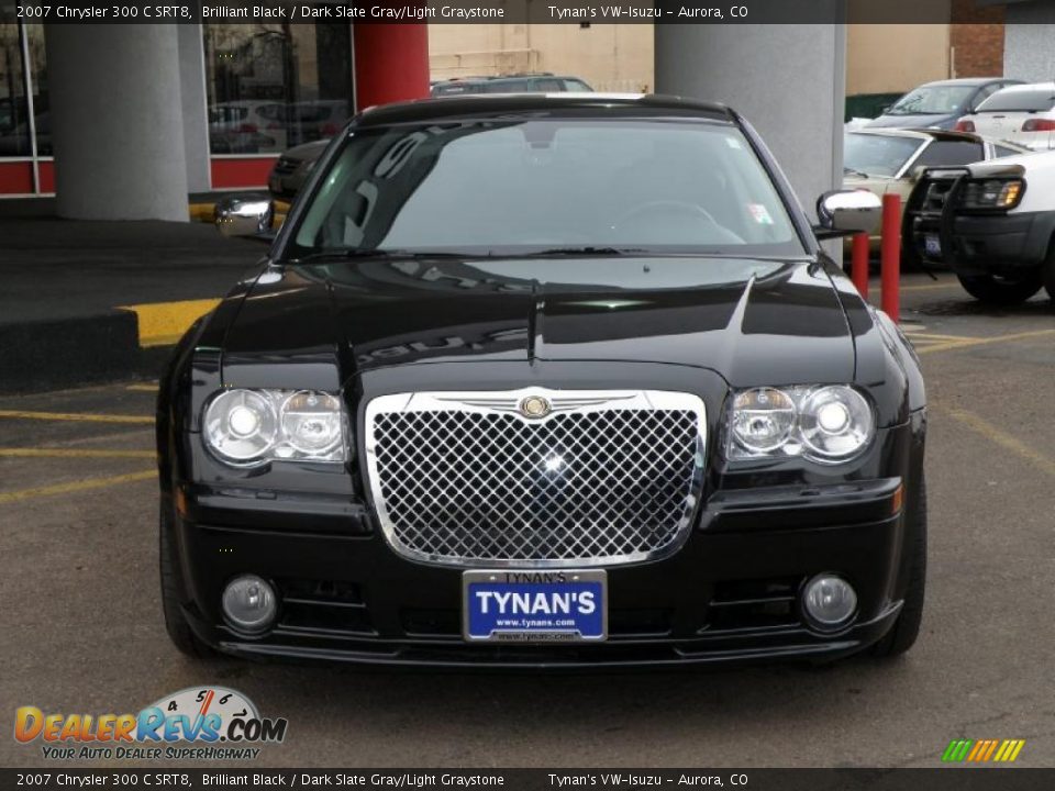 2007 Chrysler 300 C SRT8 Brilliant Black / Dark Slate Gray/Light Graystone Photo #2