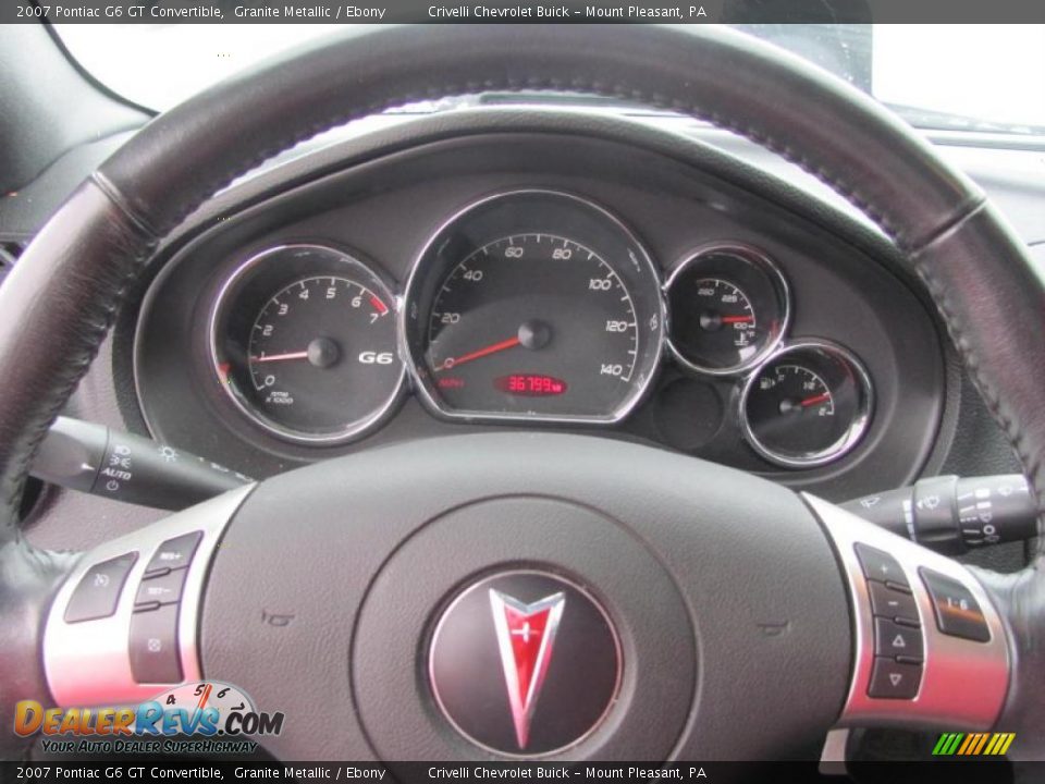 2007 Pontiac G6 GT Convertible Granite Metallic / Ebony Photo #19