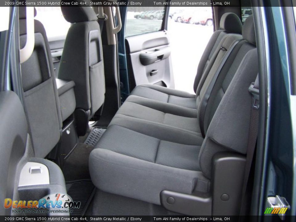 2009 GMC Sierra 1500 Hybrid Crew Cab 4x4 Stealth Gray Metallic / Ebony Photo #9