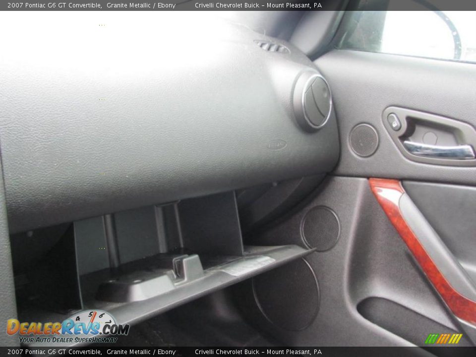2007 Pontiac G6 GT Convertible Granite Metallic / Ebony Photo #20