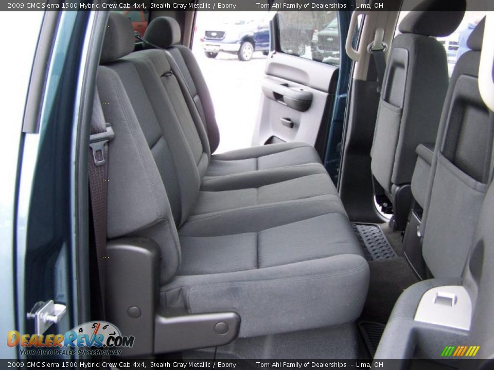 2009 GMC Sierra 1500 Hybrid Crew Cab 4x4 Stealth Gray Metallic / Ebony Photo #10