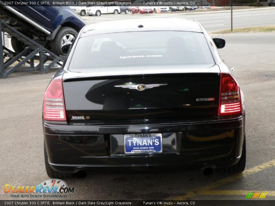2007 Chrysler 300 C SRT8 Brilliant Black / Dark Slate Gray/Light Graystone Photo #5
