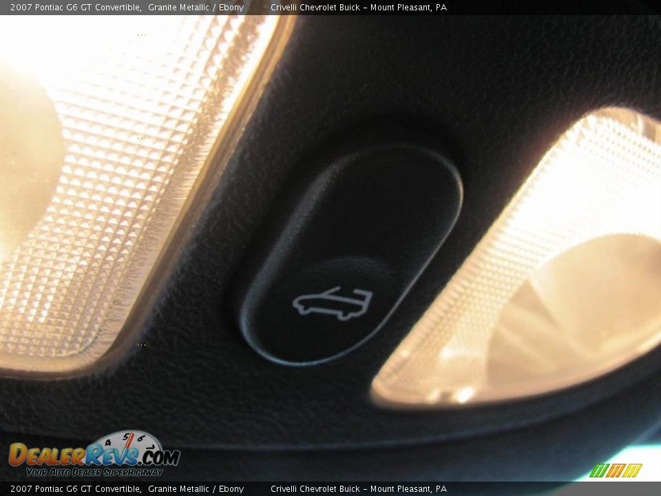 2007 Pontiac G6 GT Convertible Granite Metallic / Ebony Photo #22