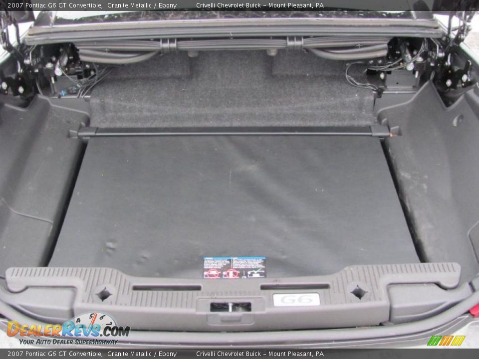 2007 Pontiac G6 GT Convertible Granite Metallic / Ebony Photo #23