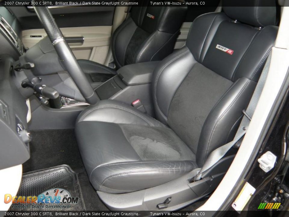2007 Chrysler 300 C SRT8 Brilliant Black / Dark Slate Gray/Light Graystone Photo #7
