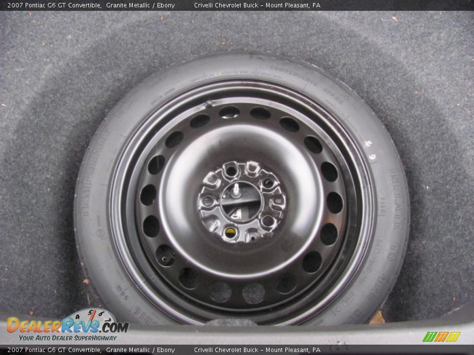 2007 Pontiac G6 GT Convertible Granite Metallic / Ebony Photo #24