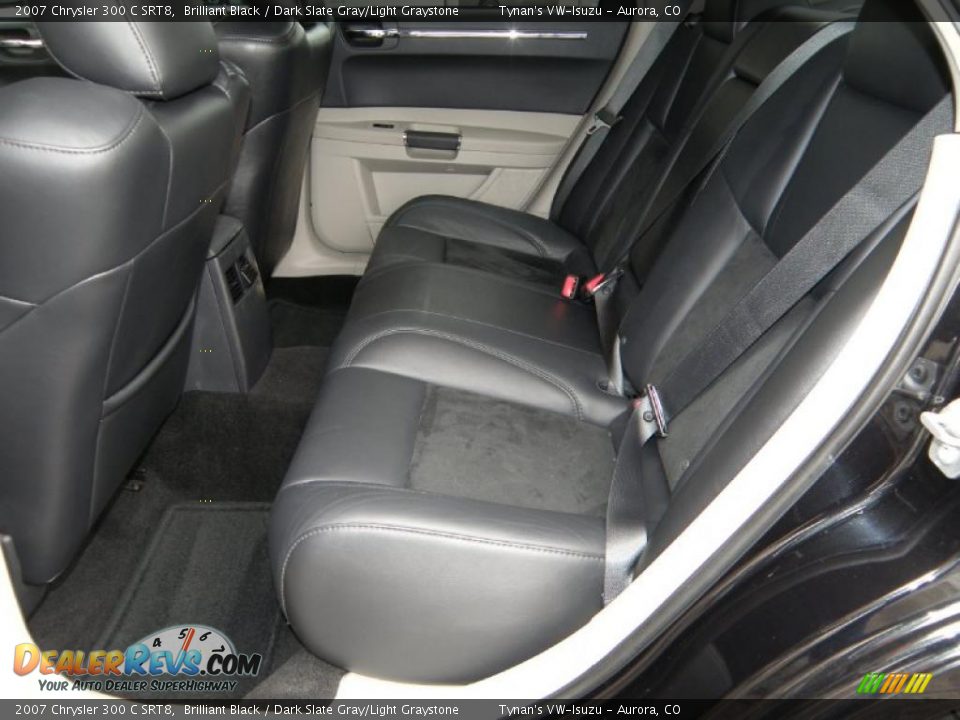 2007 Chrysler 300 C SRT8 Brilliant Black / Dark Slate Gray/Light Graystone Photo #8