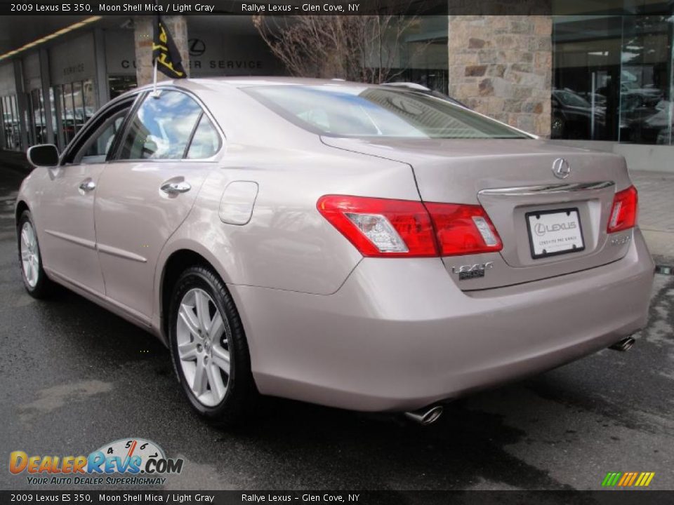 2009 Lexus ES 350 Moon Shell Mica / Light Gray Photo #4