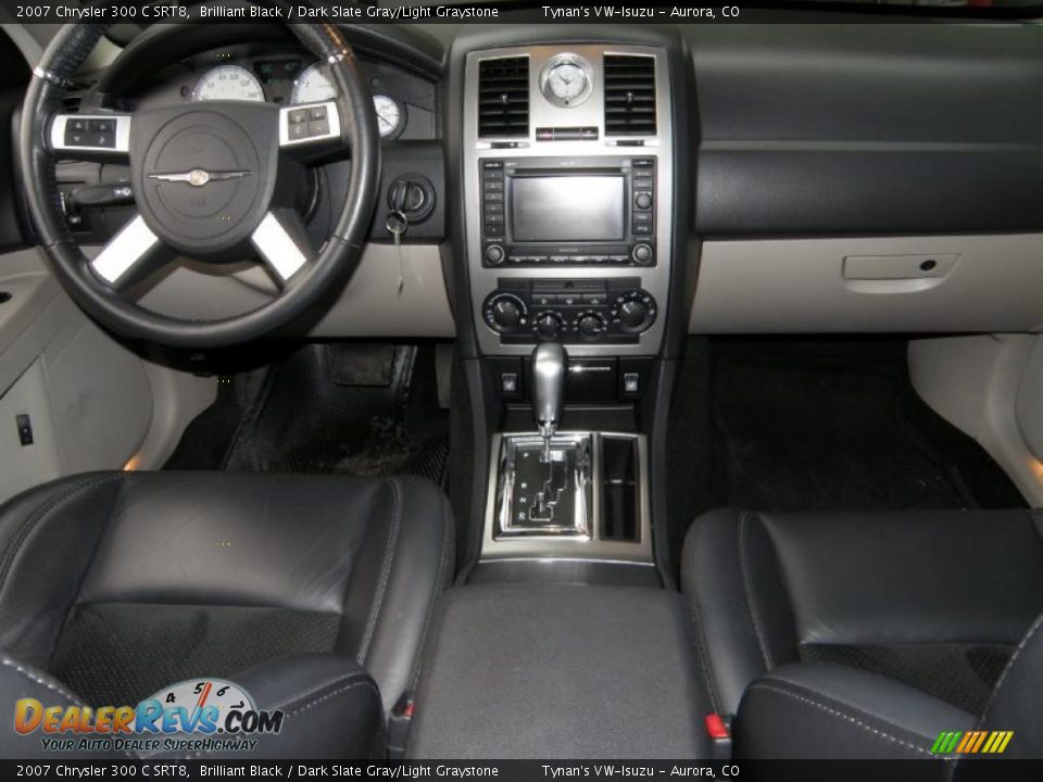 2007 Chrysler 300 C SRT8 Brilliant Black / Dark Slate Gray/Light Graystone Photo #9