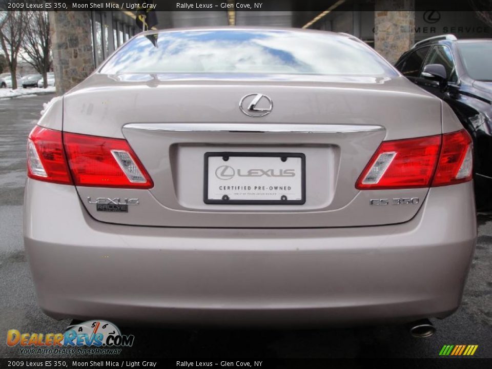 2009 Lexus ES 350 Moon Shell Mica / Light Gray Photo #5