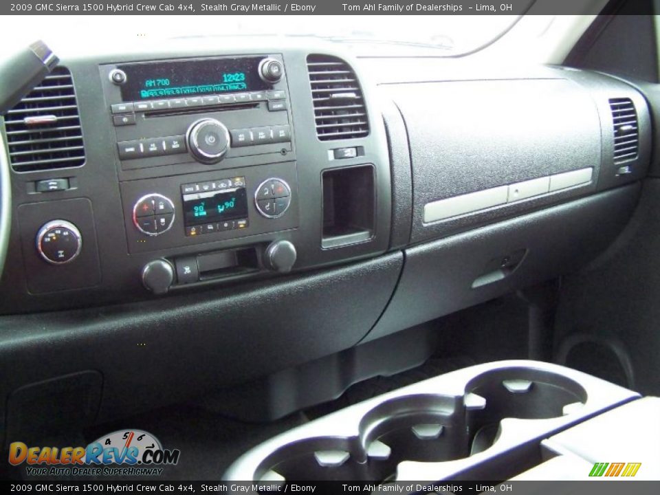 2009 GMC Sierra 1500 Hybrid Crew Cab 4x4 Stealth Gray Metallic / Ebony Photo #16