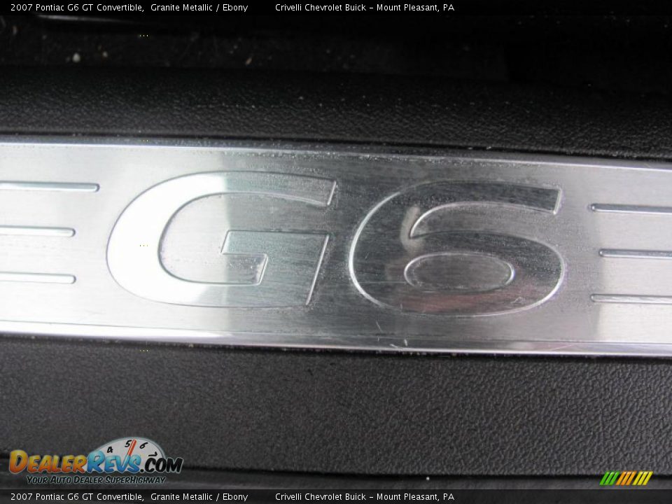 2007 Pontiac G6 GT Convertible Granite Metallic / Ebony Photo #27