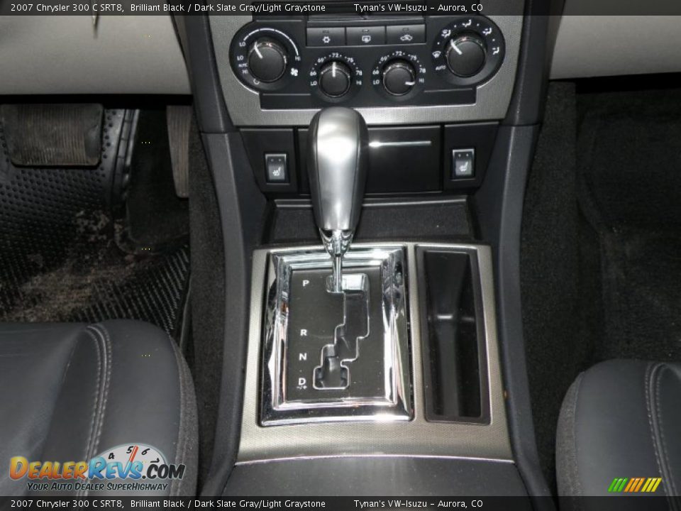 2007 Chrysler 300 C SRT8 Brilliant Black / Dark Slate Gray/Light Graystone Photo #12