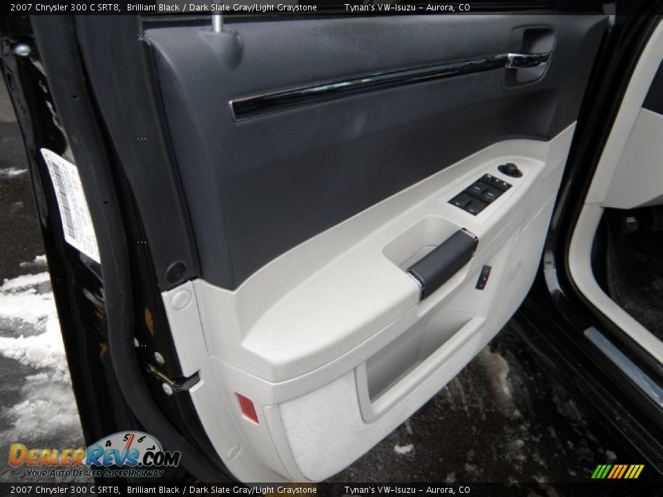 2007 Chrysler 300 C SRT8 Brilliant Black / Dark Slate Gray/Light Graystone Photo #13