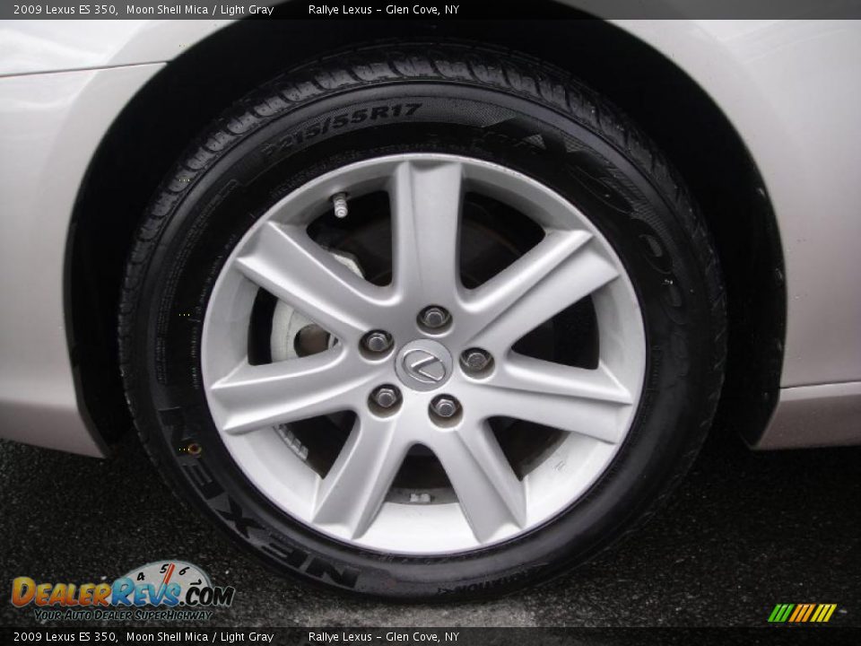 2009 Lexus ES 350 Moon Shell Mica / Light Gray Photo #8